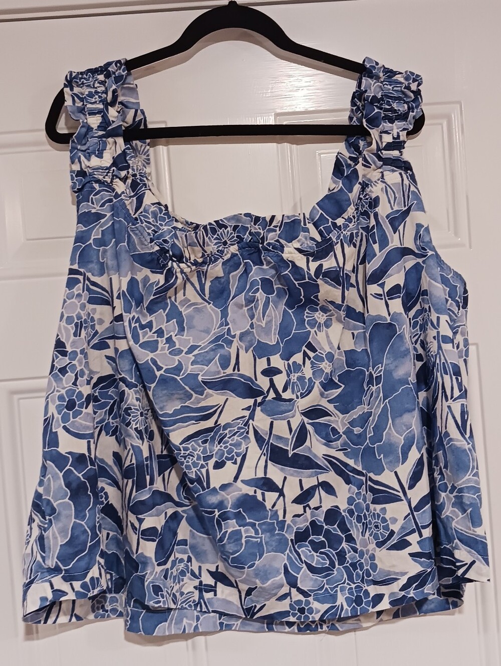 GAP Ruffle Tank Shorts Sleep Set Floral Print - Picture 6 of 11